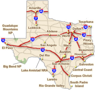 Map Texas